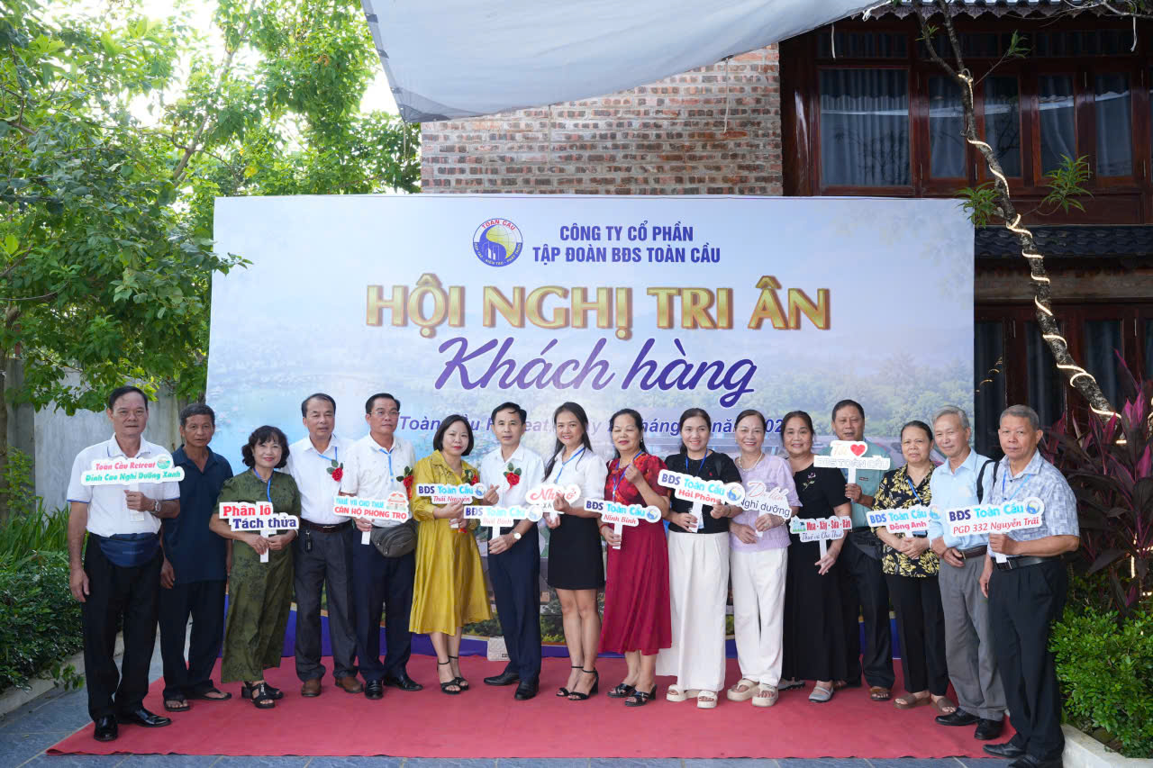 Hình ảnh hội nghị tri ân khách hàng của Tập đoàn BĐS Toàn Cầu.